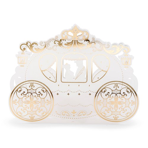 CINDERELLA WEDDING CARRIAGE FAVOUR BOXES (10/pkg) - AyaZay Wedding Shoppe