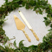 CAKE SERVING SET - CLASSIC GOLD ROMANCE - AyaZay Wedding Shoppe