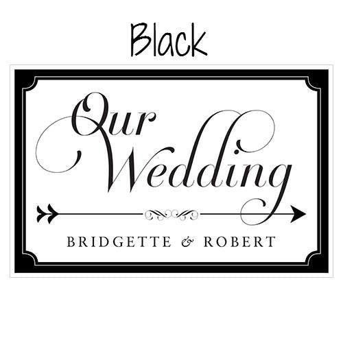 EXPRESSIONS WEDDING DIRECTIONAL SIGN - AyaZay Wedding Shoppe