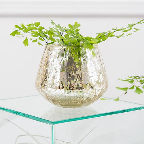 GOLD MERCURY GLASS VOTIVE HOLDER OR BUD VASE SET (set of 3) - AyaZay Wedding Shoppe