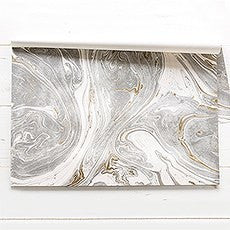 GRAY & GOLD MARBLED PAPER PLACEMATS - AyaZay Wedding Shoppe