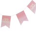 HAPPY BIRTHDAY BANNER - PINK WATERCOLOUR - AyaZay Wedding Shoppe