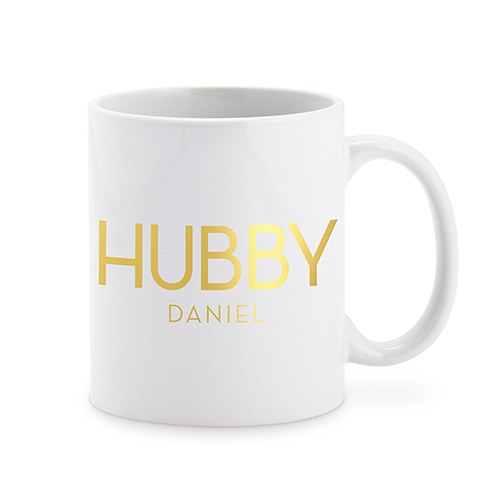 PERSONALIZED COFFEE MUG - HUBBY - AyaZay Wedding Shoppe
