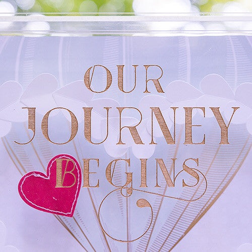 VINTAGE TRAVEL PERSONALIZED ACRYLIC SHADOW BOX GUEST BOOK ALTERNATIVE - AyaZay Wedding Shoppe