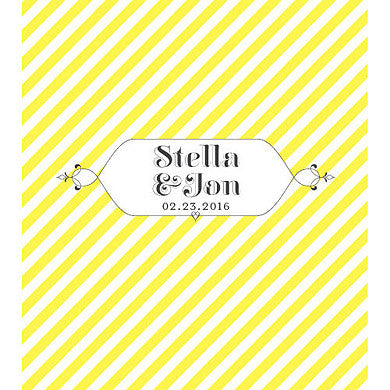 "CANDY STRIPE" PERSONALIZED LIP BALMS (12/pkg) - AyaZay Wedding Shoppe