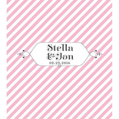 "CANDY STRIPE" PERSONALIZED LIP BALMS (12/pkg) - AyaZay Wedding Shoppe