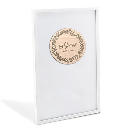 LOVE WREATH WEDDING DROP BOX GUEST BOOK WITH HEARTS - AyaZay Wedding Shoppe