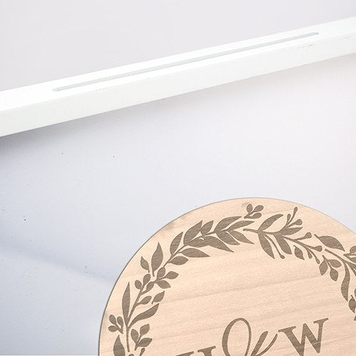 LOVE WREATH WEDDING DROP BOX GUEST BOOK WITH HEARTS - AyaZay Wedding Shoppe