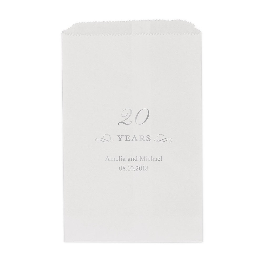 20 YEARS FLAT POCKET STYLE GOODIE BAG - AyaZay Wedding Shoppe