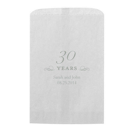 30 YEARS FLAT POCKET STYLE GOODIE BAG - AyaZay Wedding Shoppe
