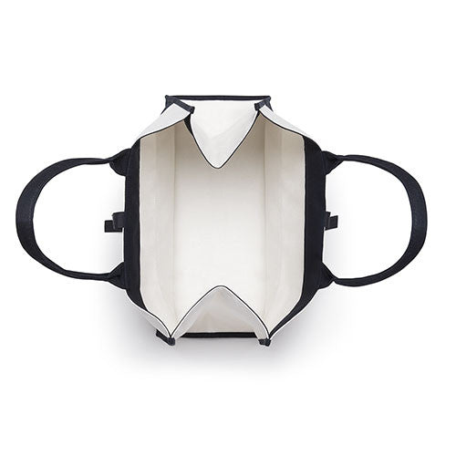 MODERN INITIAL COLORBLOCK TOTE - BLACK - AyaZay Wedding Shoppe