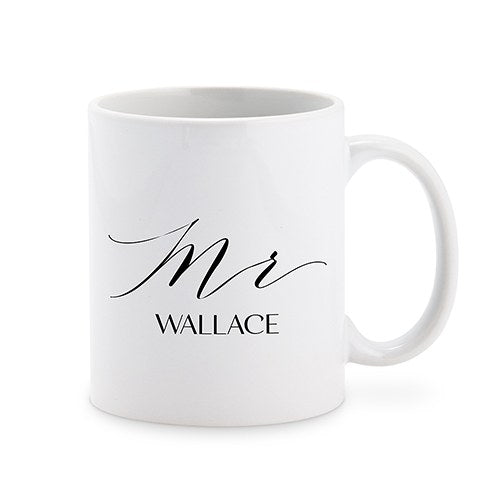 PERSONALIZED COFFEE MUG - MR - AyaZay Wedding Shoppe