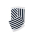 NAVY & WHITE STRIPED ROUND BEACH TOWEL - AyaZay Wedding Shoppe