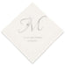 PERSONALIZED FOIL PRINTED PAPER NAPKINS - Decorative Initial Monogram
(50/pkg)