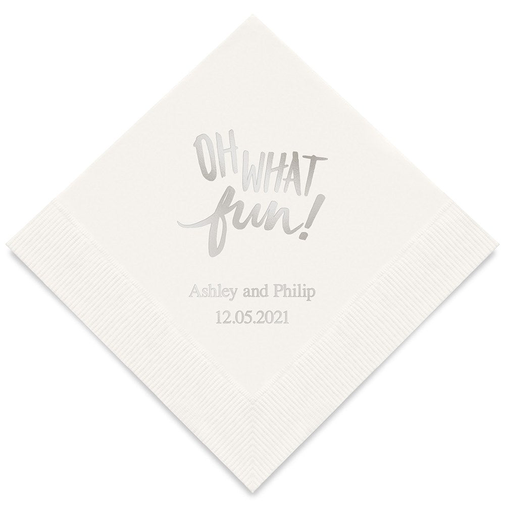 OH WHAT FUN! PRINTED NAPKINS (50/pkg)