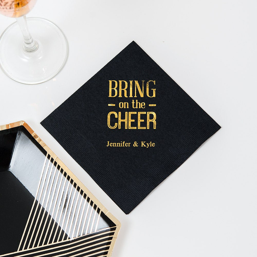 BRING ON THE CHEER PRINTED NAPKINS (50/pkg)