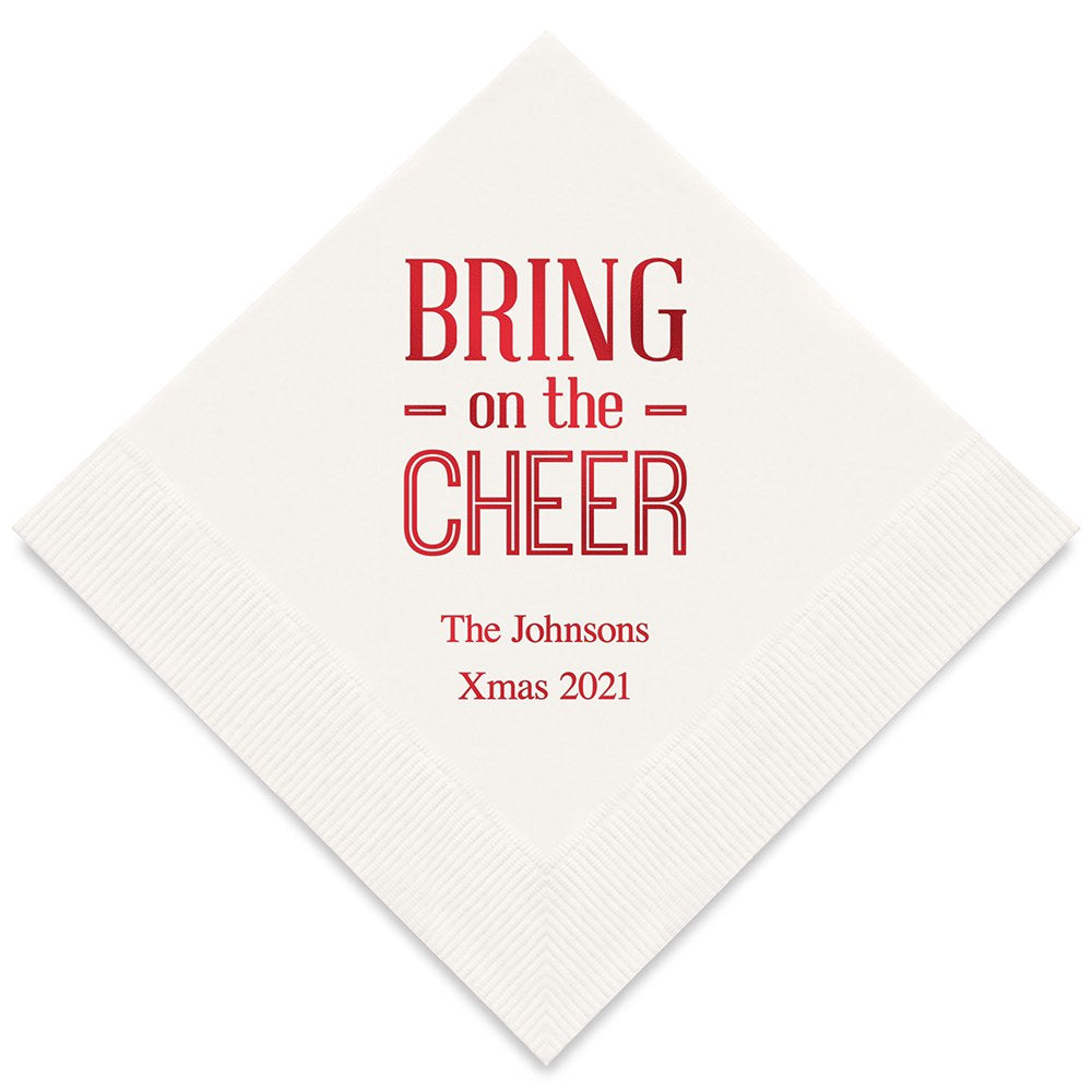 BRING ON THE CHEER PRINTED NAPKINS (50/pkg)