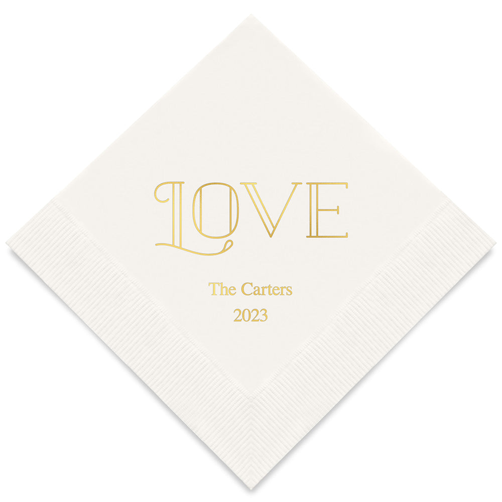 MERRY MIDNIGHT LOVE PRINTED NAPKINS (50/pkg)