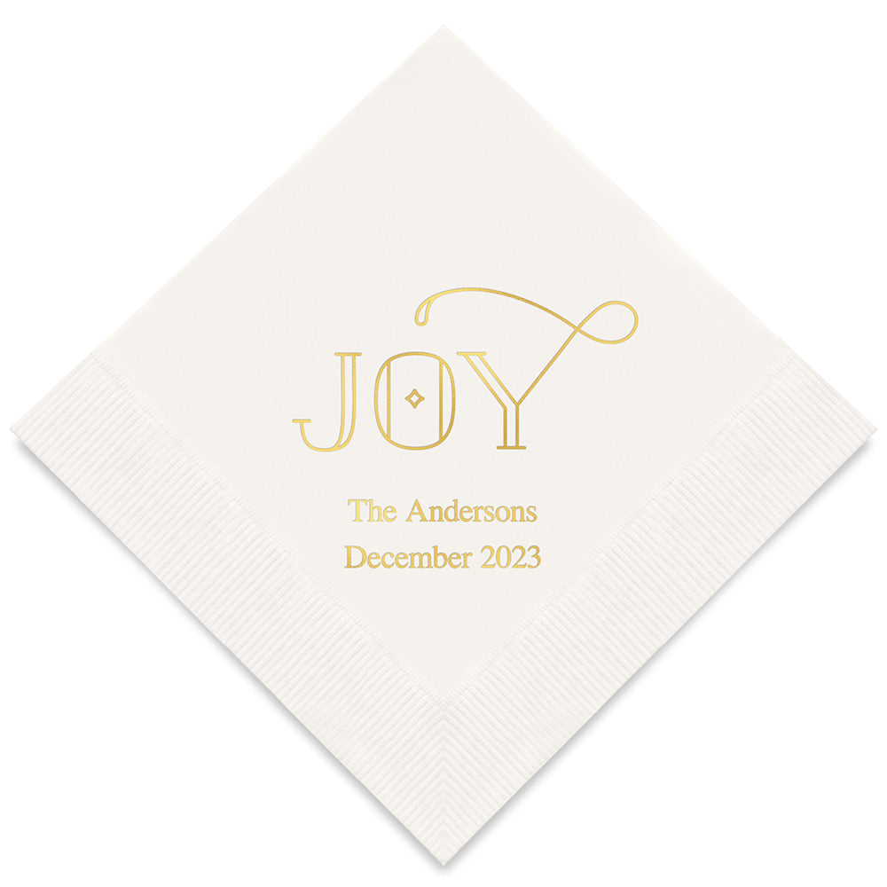 JOY PRINTED NAPKINS (50/pkg)