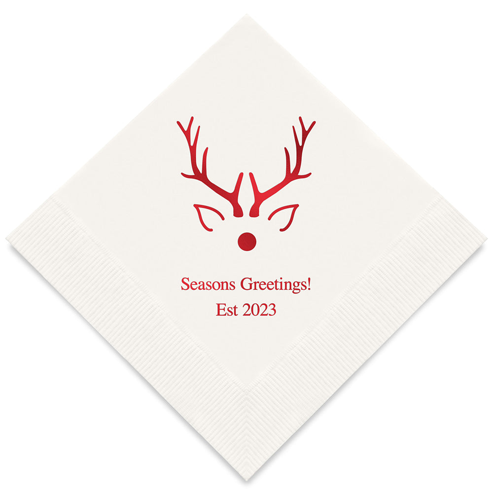 RUDOLPH PRINTED NAPKINS (50/pkg)