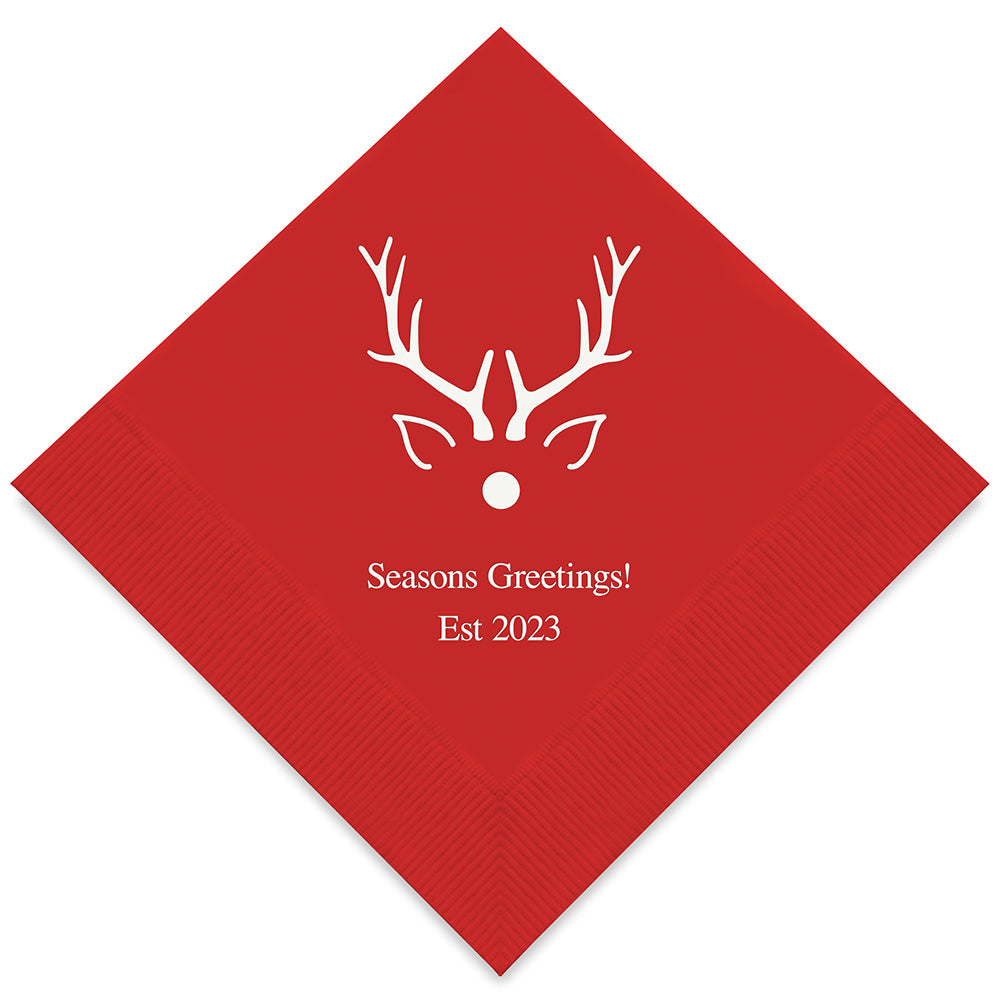 RUDOLPH PRINTED NAPKINS (50/pkg)