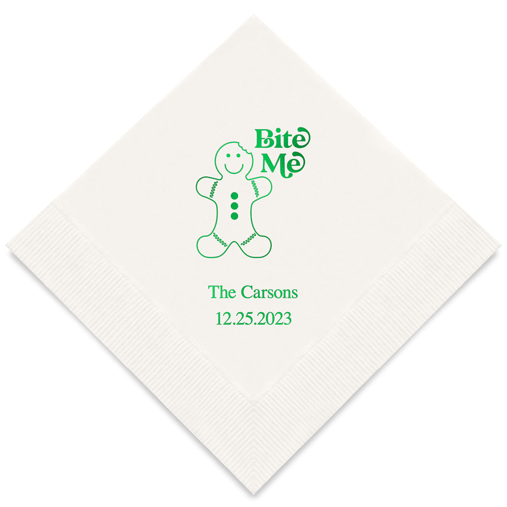 GINGERBREAD MAN PRINTED NAPKINS (50/pkg)