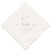 PERSONALIZED FOIL PRINTED PAPER NAPKINS - 65 Years
(50/pkg)
