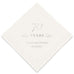 PERSONALIZED FOIL PRINTED PAPER NAPKINS - 70 Years
(50/pkg)