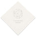 PERSONALIZED FOIL PRINTED PAPER NAPKINS - Gemstone Initial
(50/pkg)
