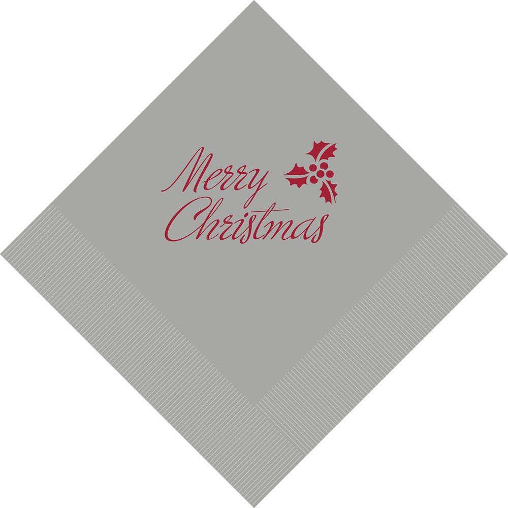 MERRY CHRISTMAS PRINTED NAPKINS (50/pkg)
