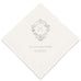 PERSONALIZED FOIL PRINTED PAPER NAPKINS - Classic Filigree Initial
(50/pkg)