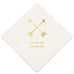 PERSONALIZED FOIL PRINTED PAPER NAPKINS - Double Arrows
(50/pkg)