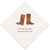 PERSONALIZED FOIL PRINTED PAPER NAPKINS - Western Boots
(50/pkg)