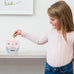 PERSONALIZED WOODEN PIGGY BANK - PINK OWL - AyaZay Wedding Shoppe
