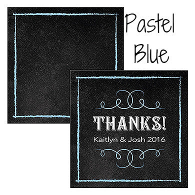 SQUARE FAVOUR TAG WITH CHALKBOARD PRINT DESIGN - AyaZay Wedding Shoppe