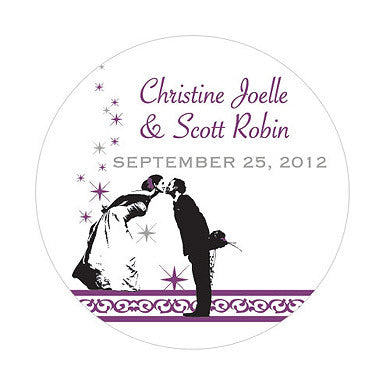 VINTAGE HOLLYWOOD SMALL STICKER - AyaZay Wedding Shoppe