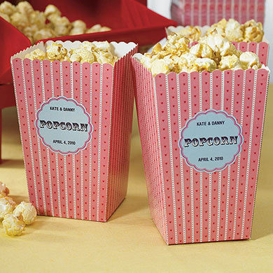POPCORN - TOPPED WITH LOVE STICKER - AyaZay Wedding Shoppe