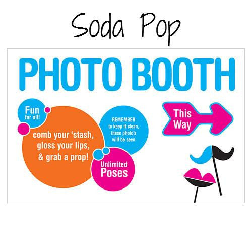 RETRO POP DIRECTIONAL SIGN - AyaZay Wedding Shoppe