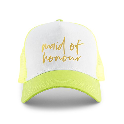WEDDING PARTY SNAPBACK TRUCKER HATS - MAID OF HONOUR - AyaZay Wedding Shoppe