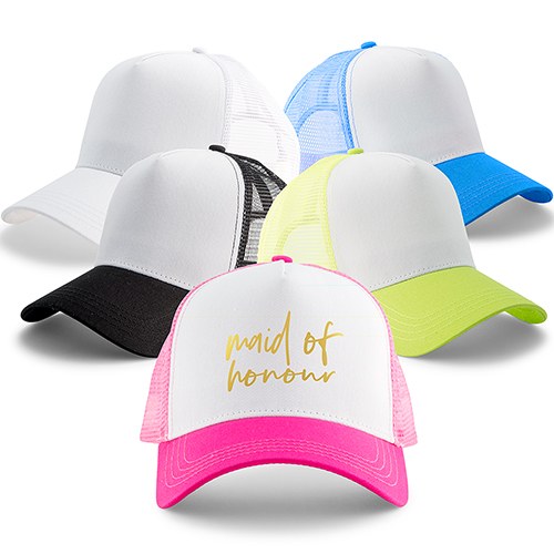 WEDDING PARTY SNAPBACK TRUCKER HATS - MAID OF HONOUR - AyaZay Wedding Shoppe