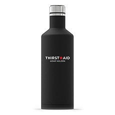 TIMES SQUARE TRAVEL BOTTLE - MATTE BLACK - THIRST AID PRINTING - AyaZay Wedding Shoppe