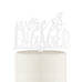 We're So Engaged Acrylic Cake Topper - White - AyaZay Wedding Shoppe