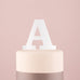 SERIF MONOGRAM ACRYLIC CAKE TOPPER - WHITE - AyaZay Wedding Shoppe