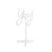 YAY! ACRYLIC SIGN - WHITE - AyaZay Wedding Shoppe