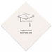 PERSONALIZED FOOL PRINTED PAPER NAPKINS - GRADUATION HAT (50/pkg)