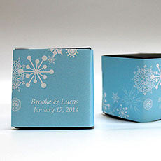 WINTER FINERY CUBE FAVOUR BOX WRAP - AyaZay Wedding Shoppe