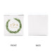 MINI CUSTOM PRINTED SQUARE PAPER FAVOR BOXES - LOVE WREATH INITIAL