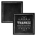 SQUARE FAVOUR TAG WITH CHALKBOARD PRINT DESIGN - AyaZay Wedding Shoppe