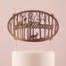 JUST MARRIED WOODLAND WOOD VANEER CAKE TOPPER - AyaZay Wedding Shoppe