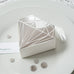 DIAMOND FAVOR BOX WITH METALLIC GOLD OR SILVER (10/pkg)